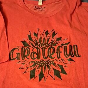 Bella Canvas Coral Grateful Tee